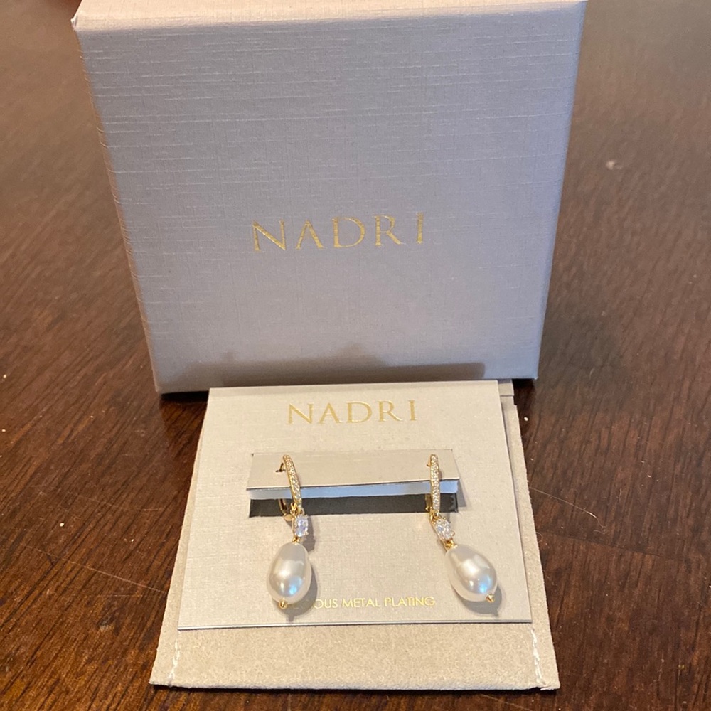 Brand new never worn Nadri bridal earrings